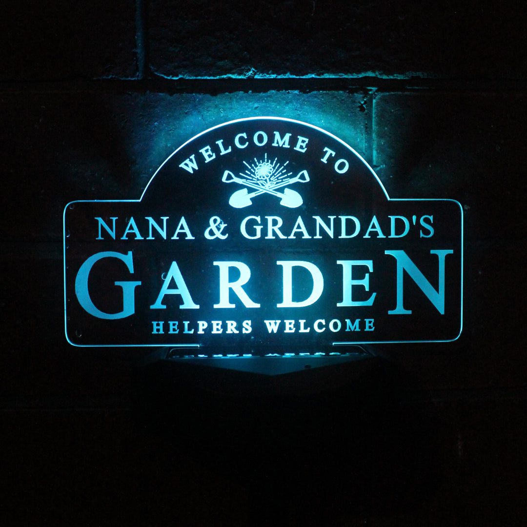 Personalised Garden Sign Outdoor Solar Light - alternative view