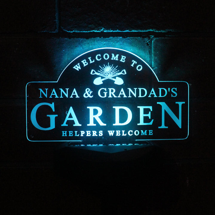 Personalised Garden Sign Outdoor Solar Light - alternative view