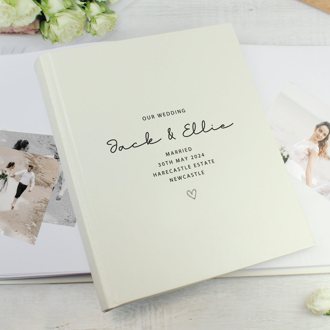 Personalised Traditional Wedding Photo Album – alternative view