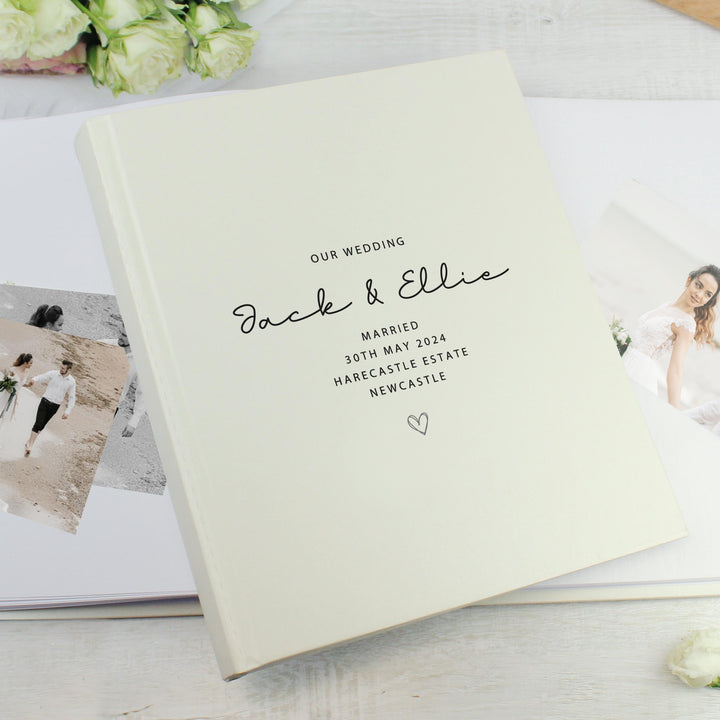 Personalised Traditional Wedding Photo Album – alternative view
