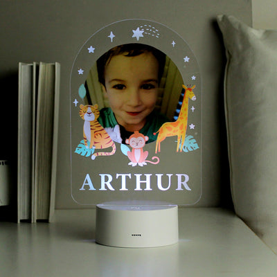 Personalised Animal Photo Upload LED Colour Changing Night Light