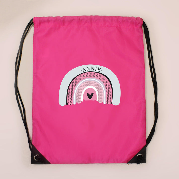 Personalised Rainbow Pink Kit Bag – alternative view