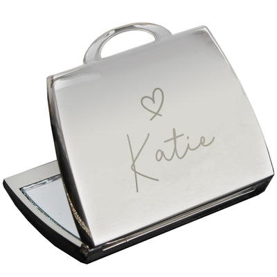 Personalised Handbag Compact Mirror