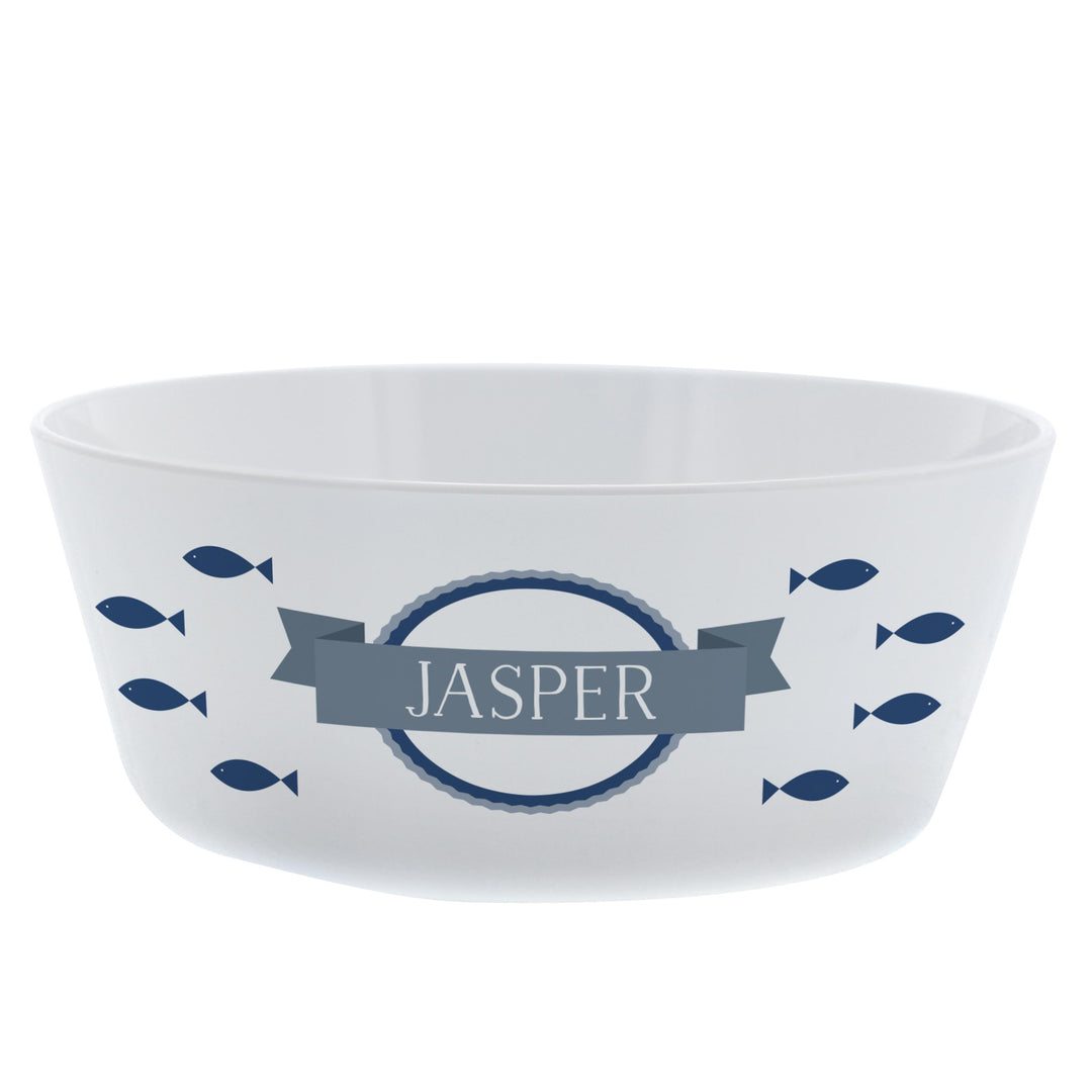 Personalised Fish Plastic Cat Bowl – alternative view