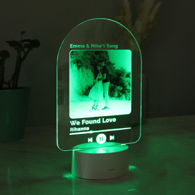 Personalised Any Song LED Colour Changing Light