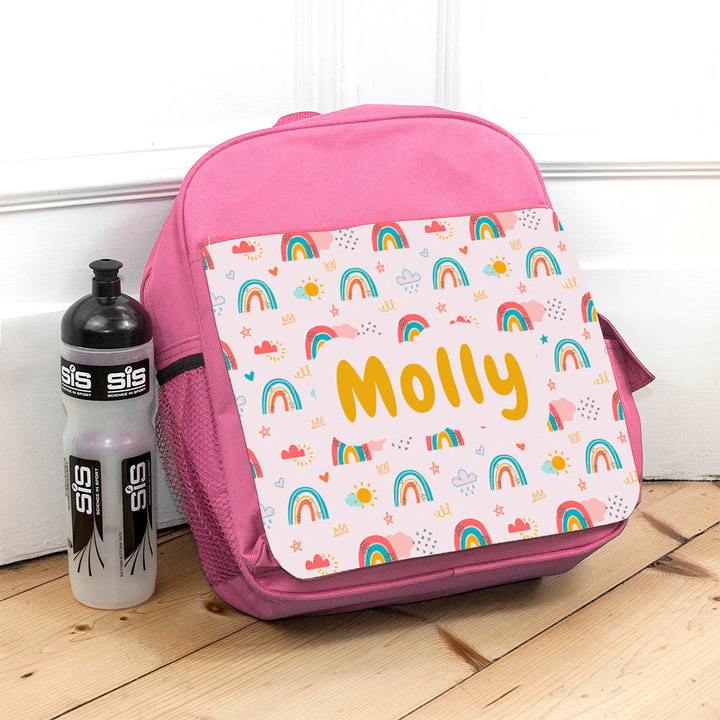 Personalised Kids Pink Backpack