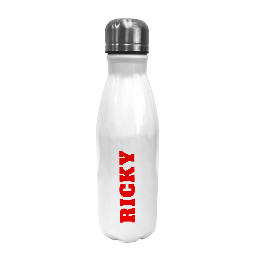 Personalised Bowling Water Bottle - Block
