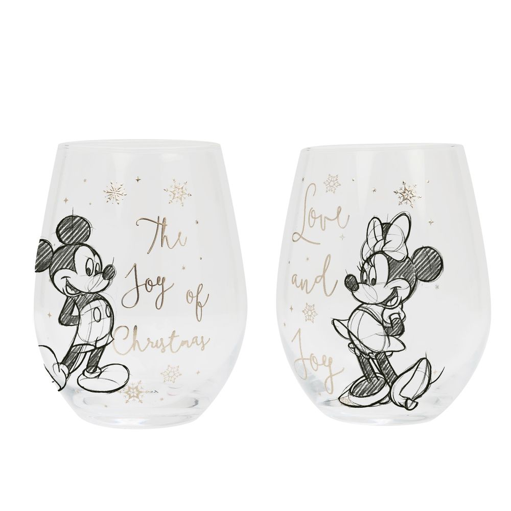 Disney Mickey & Minnie Christmas Glasses, The Personal Shop, personalised gifts