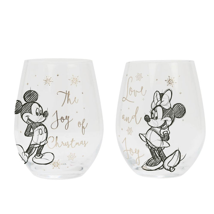Disney Mickey &amp; Minnie Christmas Glasses, The Personal Shop, personalised gifts