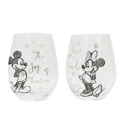 Disney Mickey & Minnie Christmas Glasses