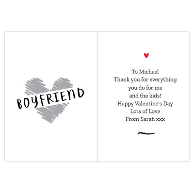 Personalised Happy Valentine's Day Card - The Personal Shop