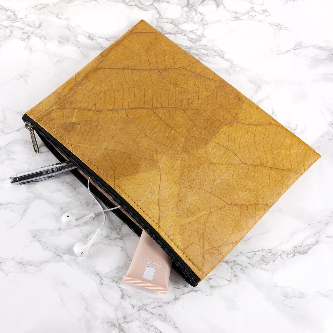 Vegan Leather Large Clutch Bag