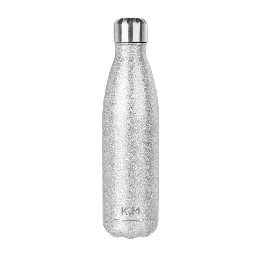 Personalised Glitter Insulated Water Bottle