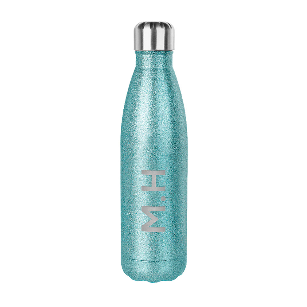 Personalised Glitter Insulated Water Bottle