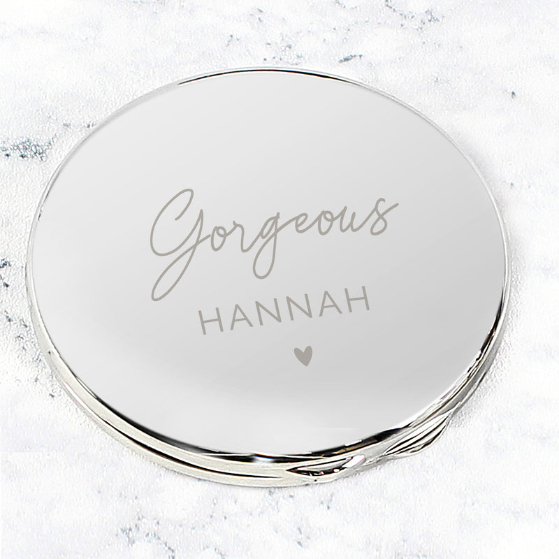 Personalised Beautiful Compact Mirror - The Personal Shop