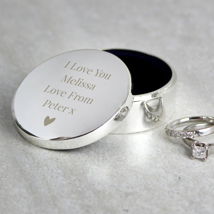 Personalised Wedding Ring Box, The Personal Shop, personalised gifts
