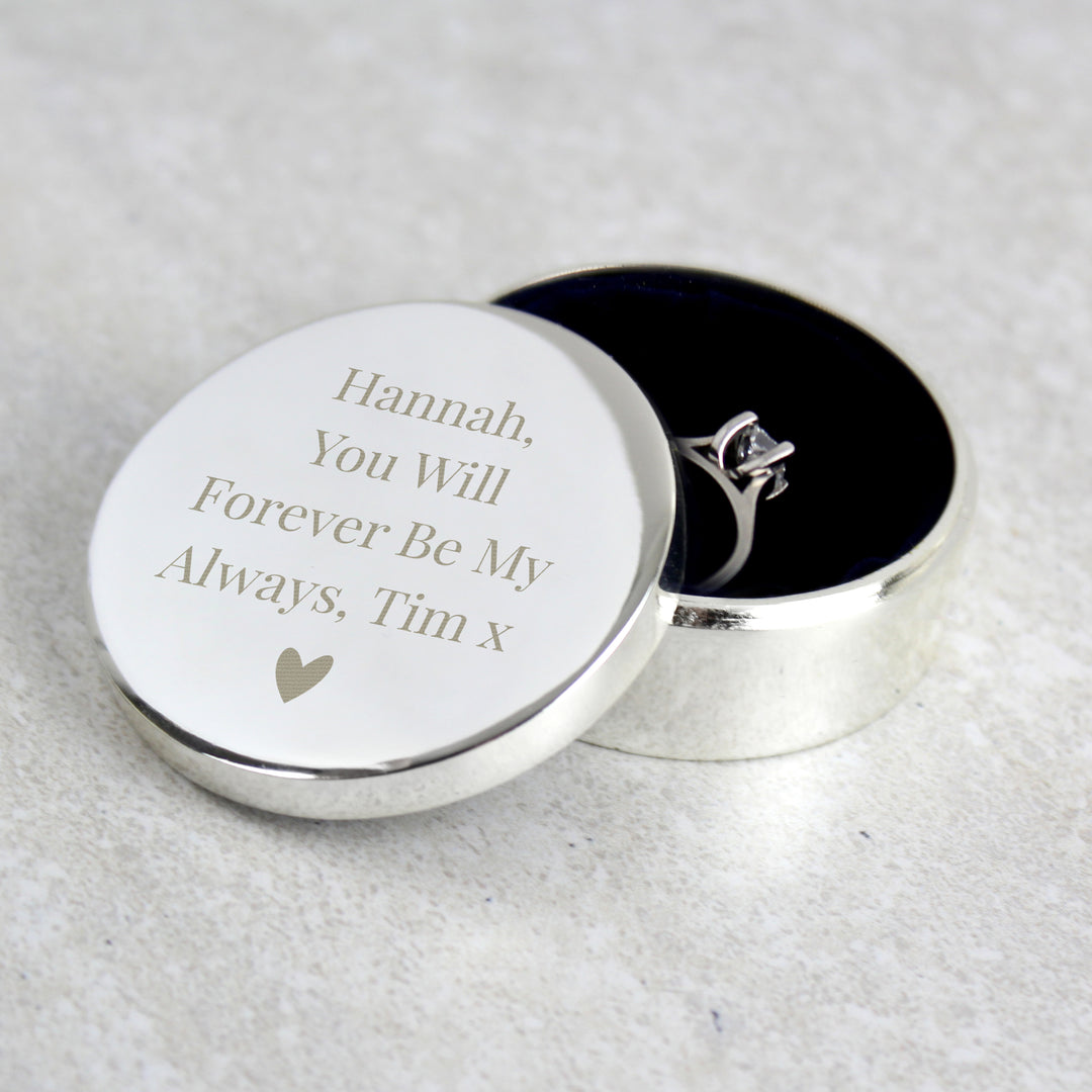 Personalised Wedding Ring Box, The Personal Shop, personalised gifts