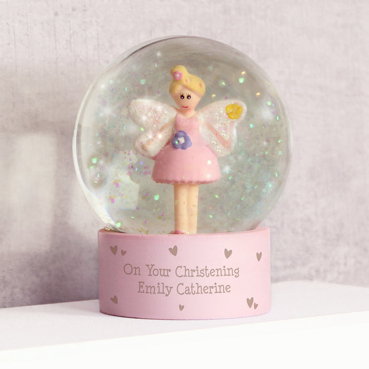 Personalised Fairy Glitter Snow Globe – alternative view