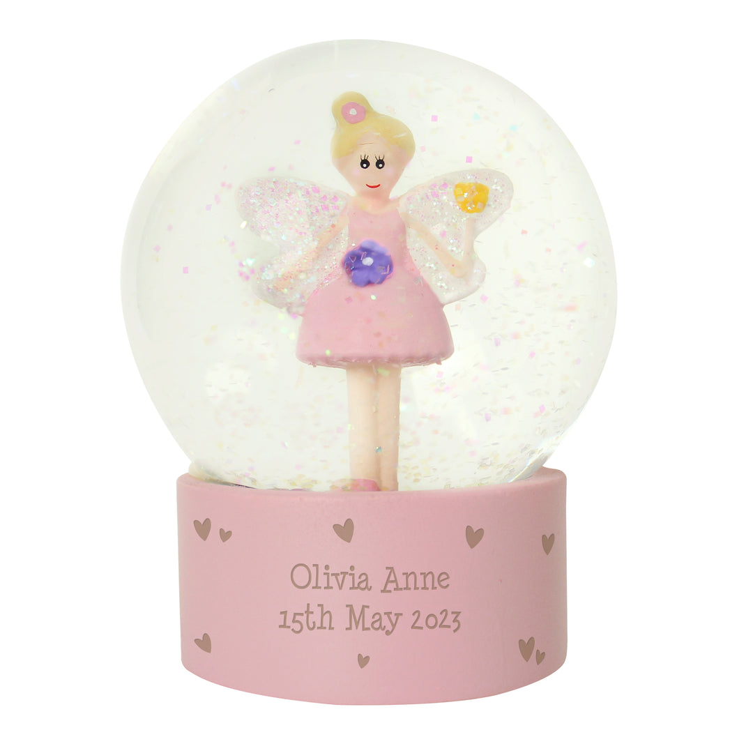 Personalised Fairy Glitter Snow Globe – alternative view