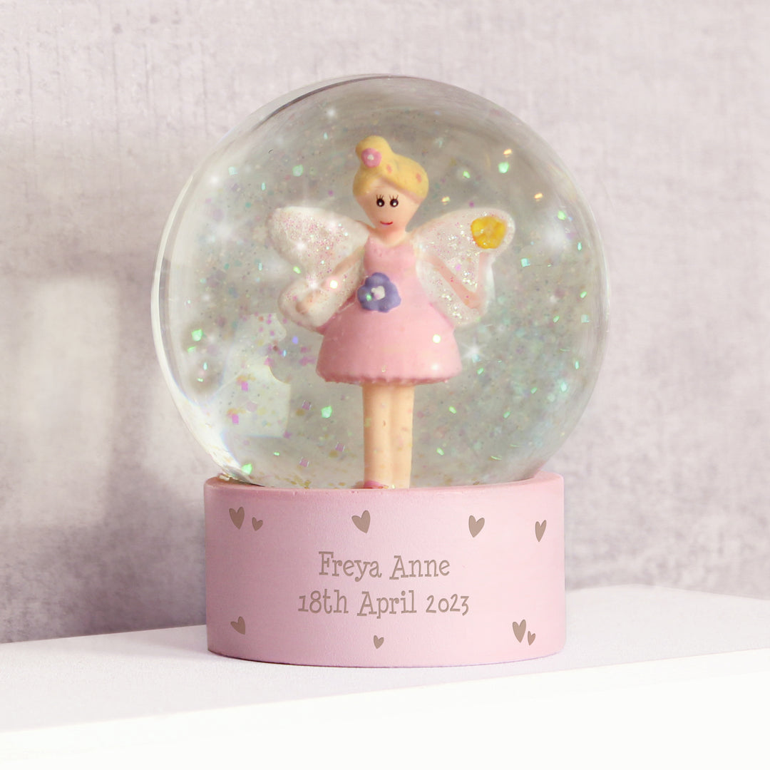 Personalised Fairy Glitter Snow Globe – alternative view