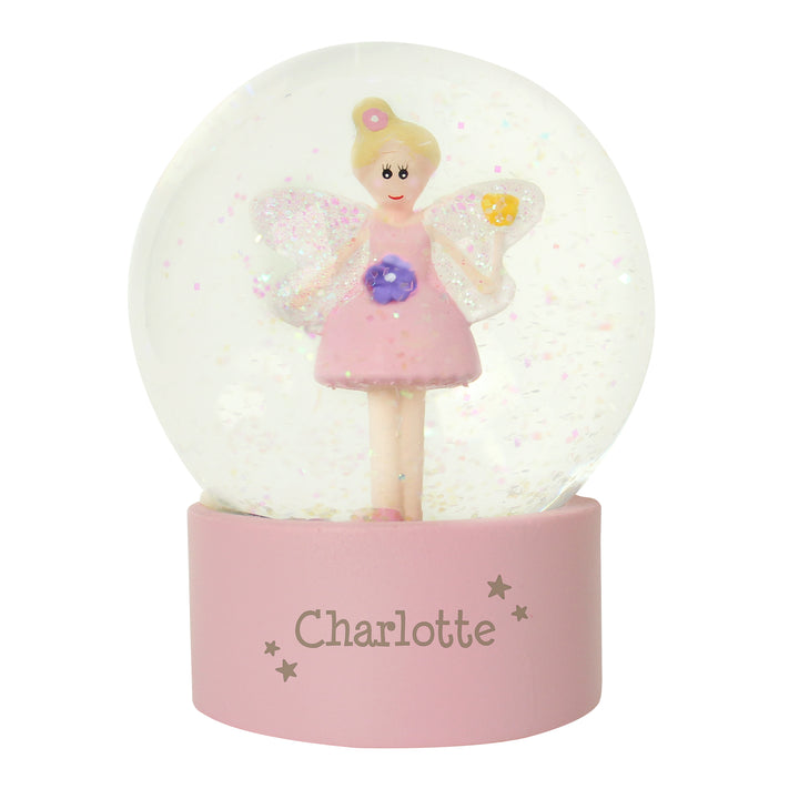 Personalised Fairy Any Name Glitter Snow Globe – alternative view