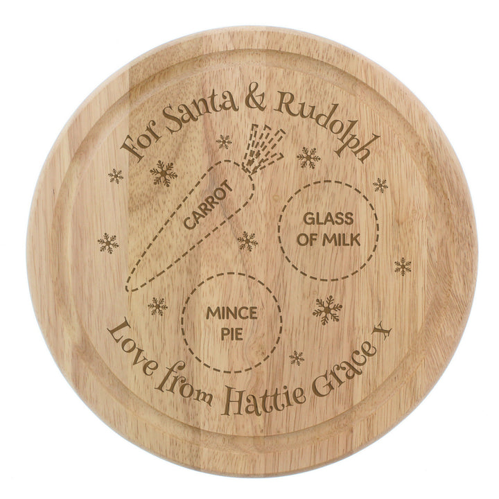 Personalised Christmas Eve Mince Pie Board, The Personal Shop, personalised gifts