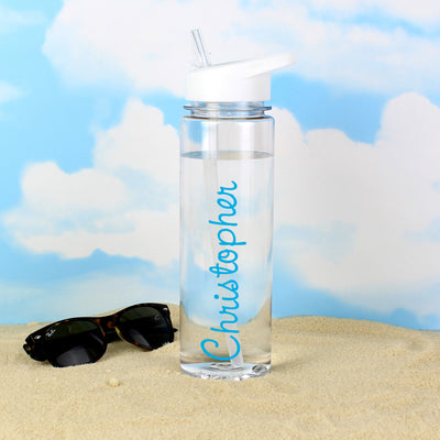 Personalised Blue Name Island Water Bottle - The Personal Shop