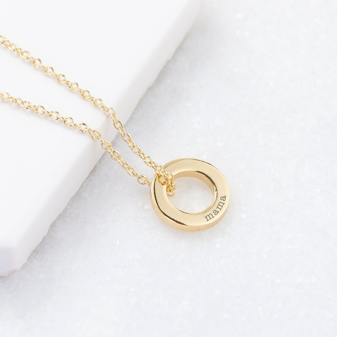 Personalised Mini Ring Necklace