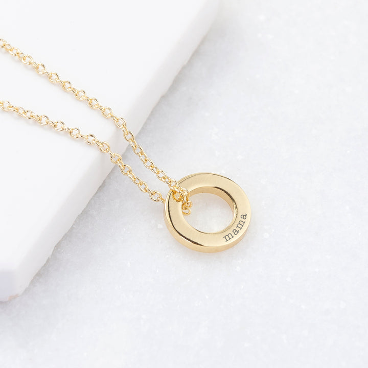 Personalised Mini Ring Necklace