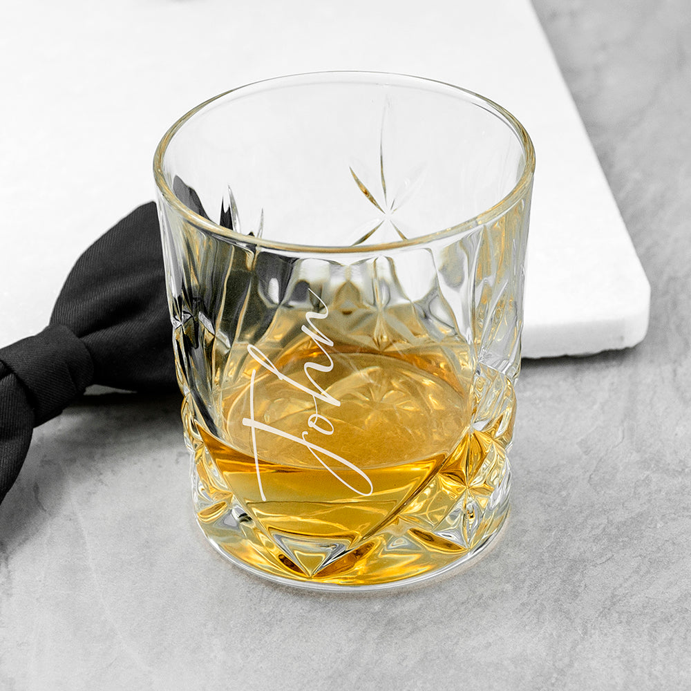 Personalised Crystal Whisky Tumbler