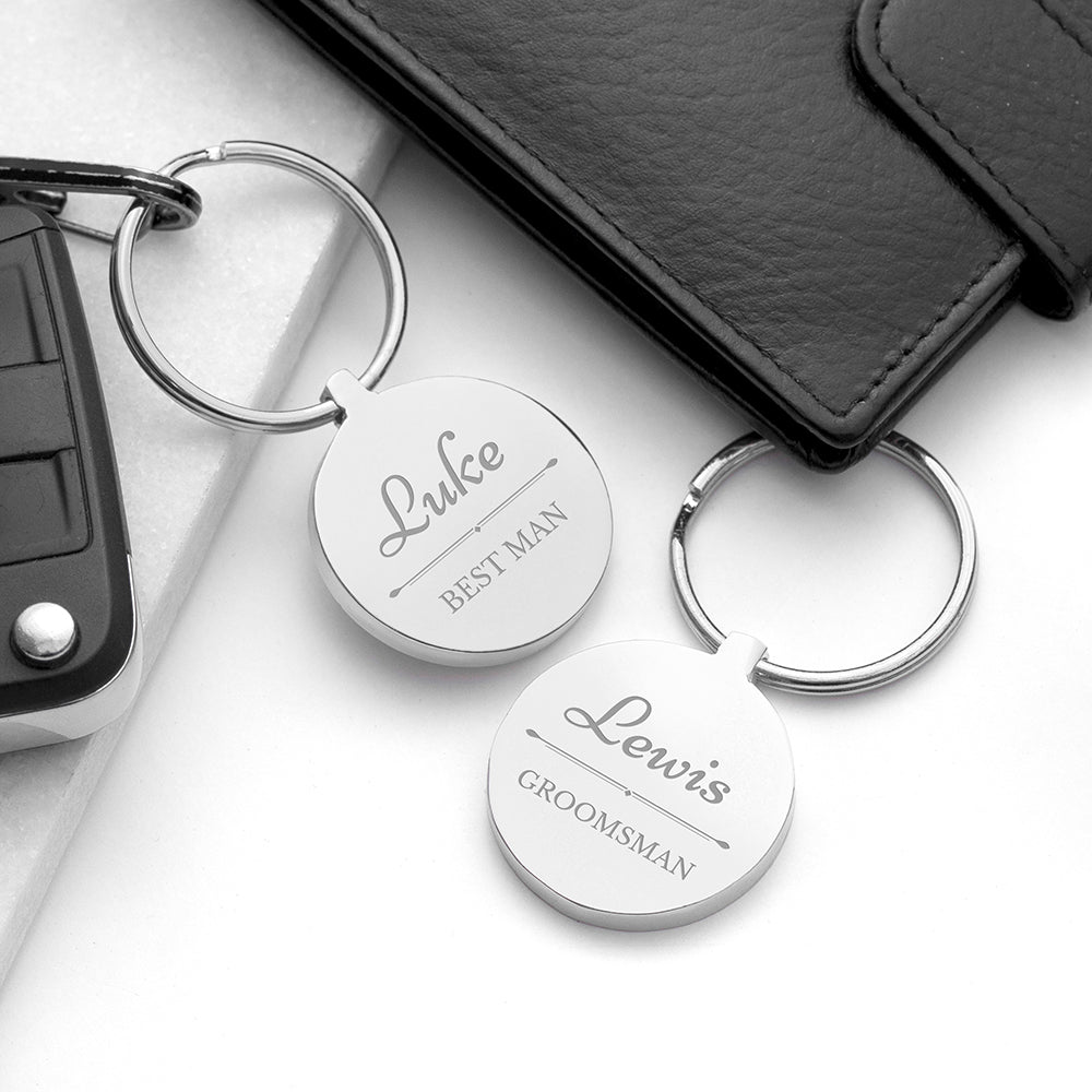 Personalised Wedding Party Keyring