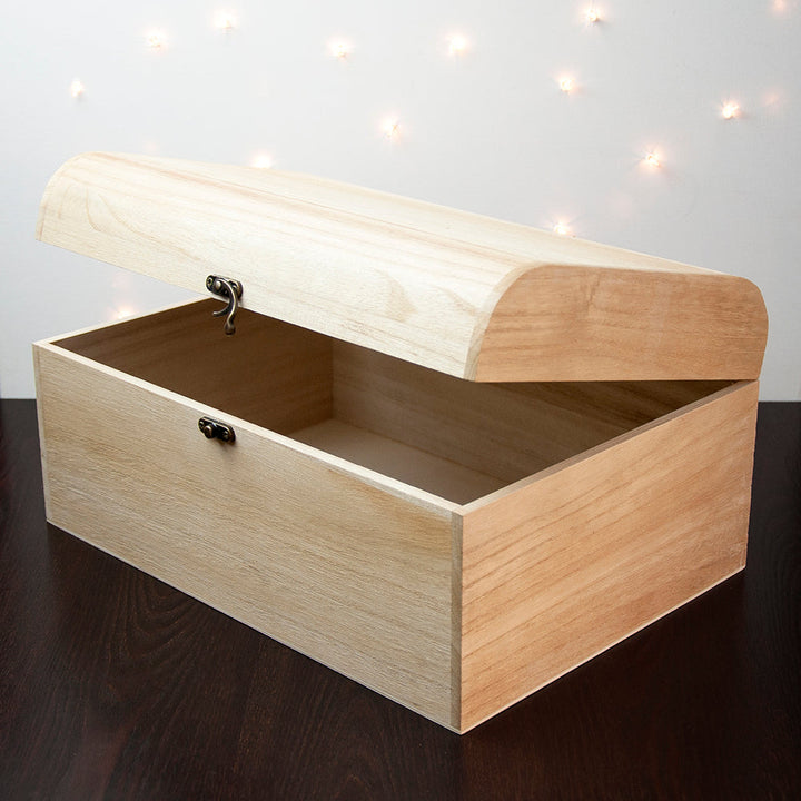 Personalised New Baby Booties Keepsake Chest