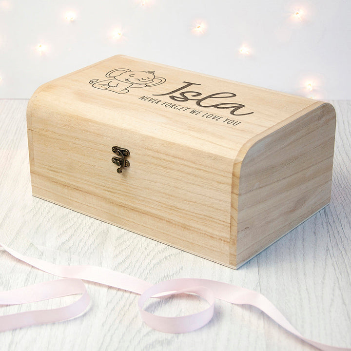 Personalised Baby Elephant Keepsake Chest