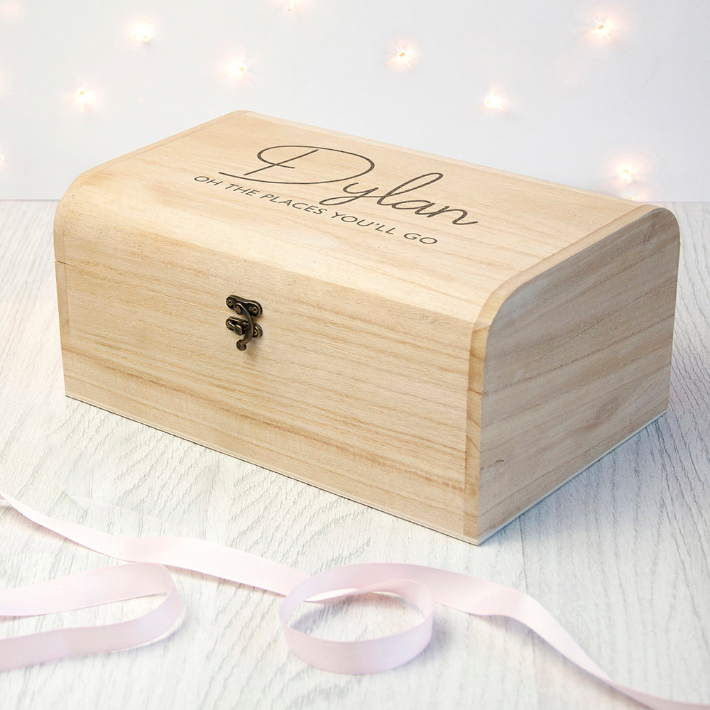 Personalised Kids Special Message Keepsake Chest