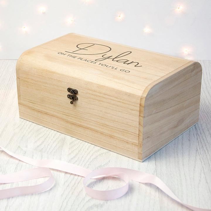 Personalised Kids Special Message Keepsake Chest