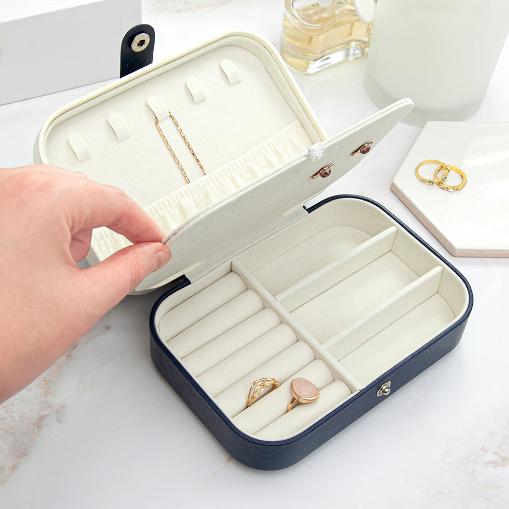 Personalised Blush Pink Jewellery Case