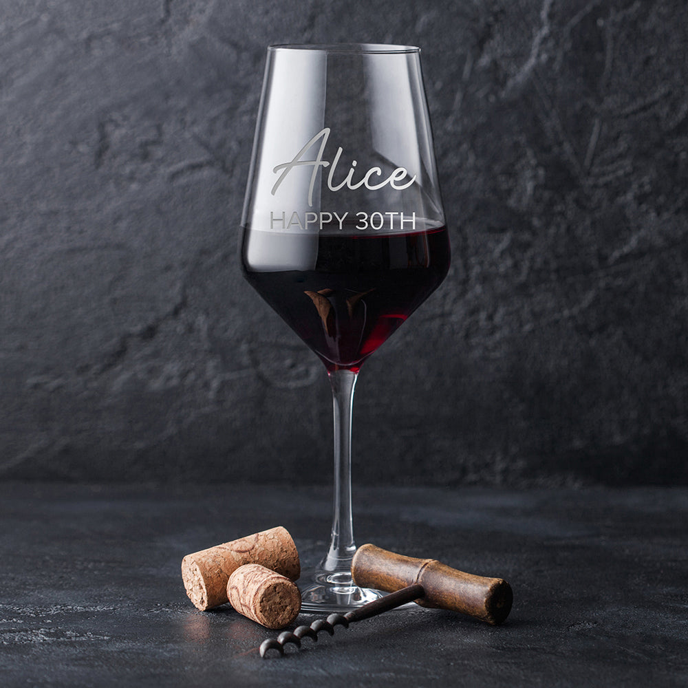 Personalised Elegance Wine Glass