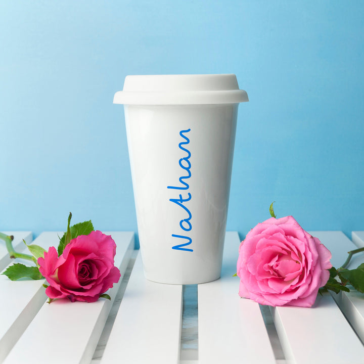 Personalised Summer Style Ceramic Travel Mug