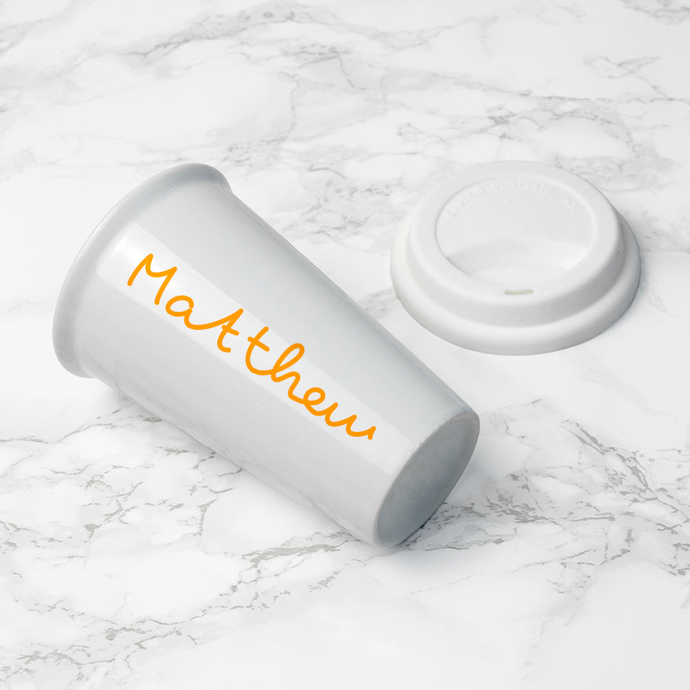 Personalised Summer Style Ceramic Travel Mug