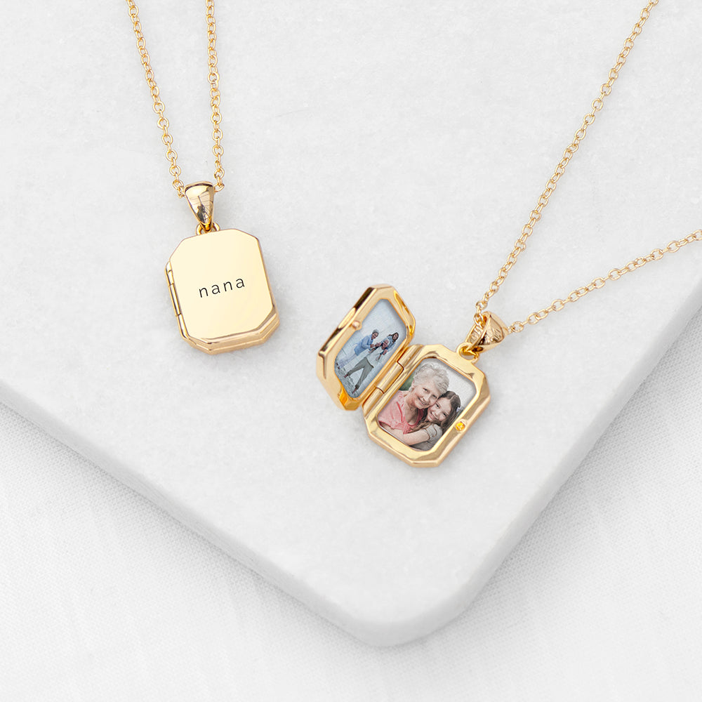 Personalised Rectangular Photo Locket, The Personal Shop, personalised gifts