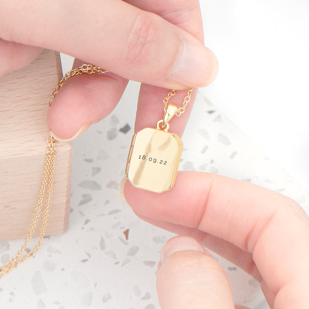 Personalised Rectangular Photo Locket, The Personal Shop, personalised gifts