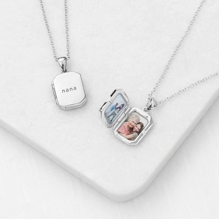 Personalised Rectangular Photo Locket, The Personal Shop, personalised gifts