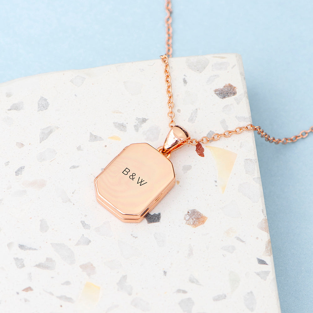 Personalised Rectangular Photo Locket, The Personal Shop, personalised gifts