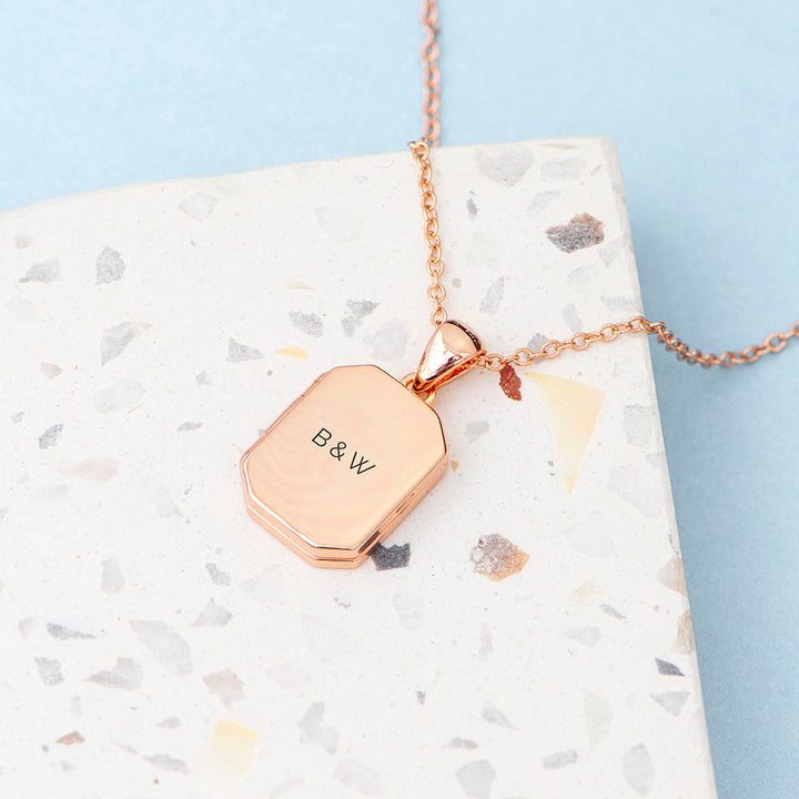 Personalised Rectangular Photo Locket, The Personal Shop, personalised gifts