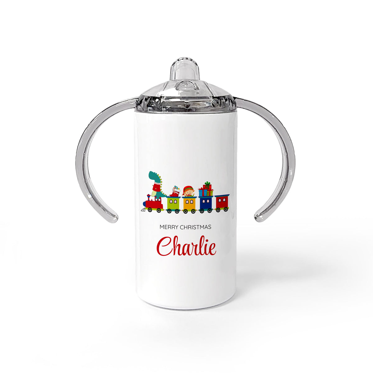 Personalised Train Kids Sippy Cup, The Personal Shop, personalised gifts
