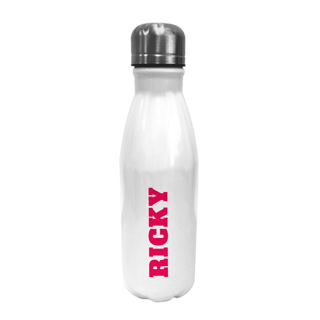 Personalised Bowling Water Bottle - Block