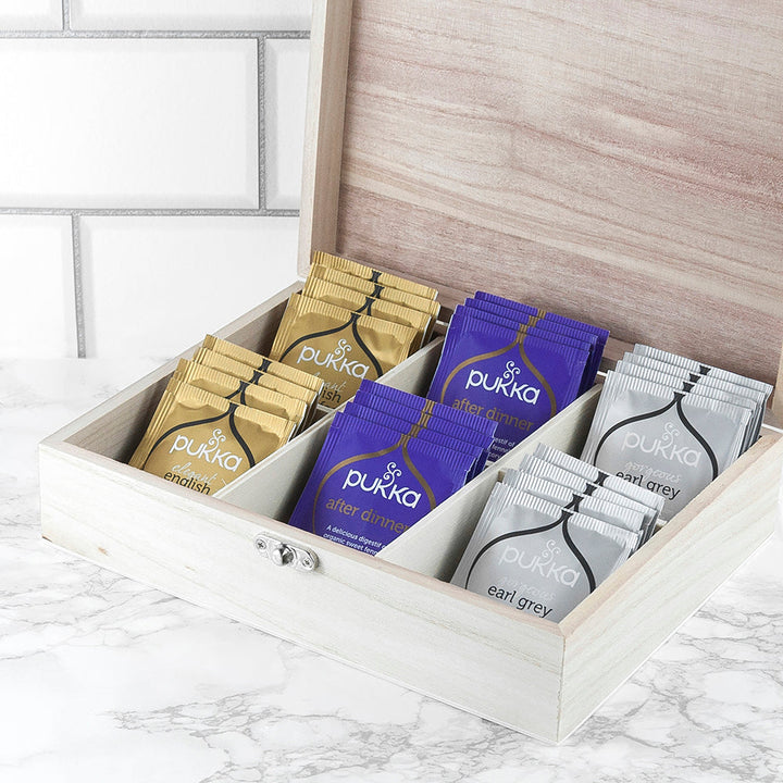 Personalised Baubles Christmas Tea Box, The Personal Shop, personalised gifts