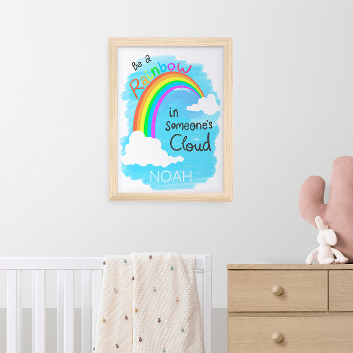 Personalised Be A Rainbow Framed Print