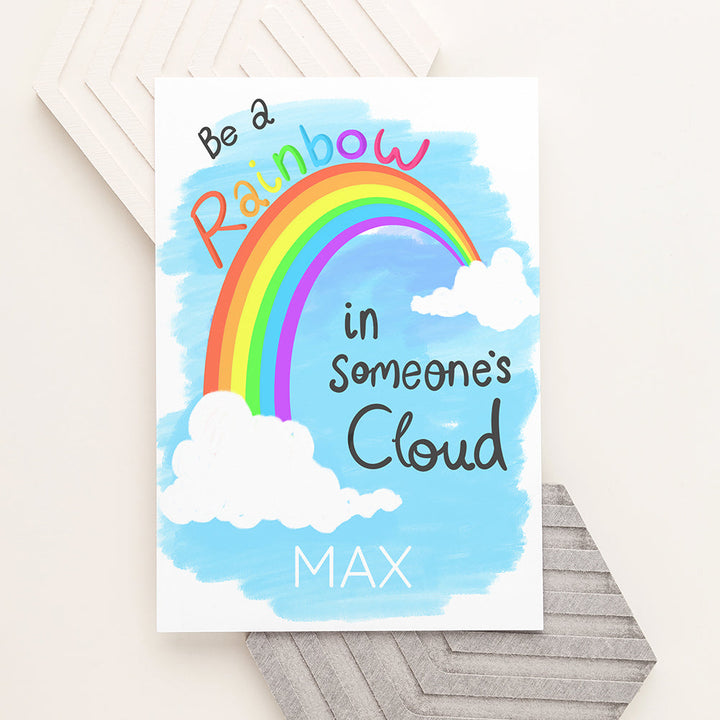 Personalised Be A Rainbow Framed Print
