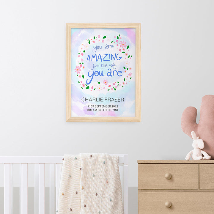 Personalised Just The Way You Are Framed Print